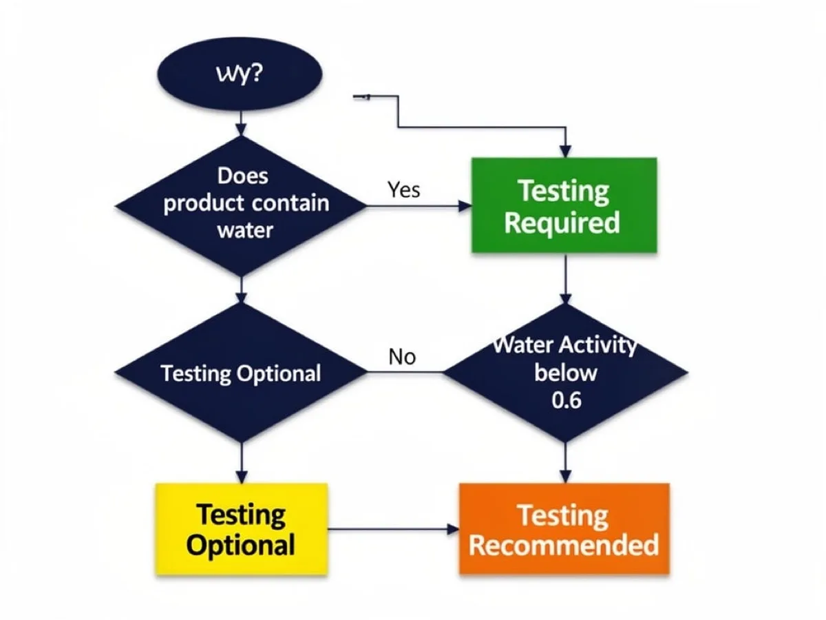 Cosmetic microbiology testing decision flowchart — does your product need microbiological testing for EU compliance